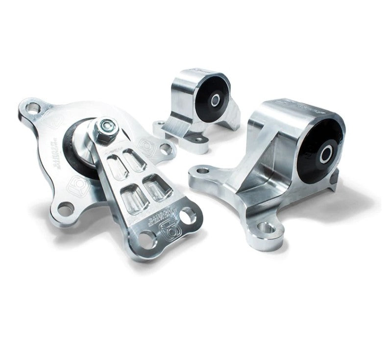 Innovative 02-06 Acura RSX K-Series Silver Aluminum Motor Mounts 95A Bushings (Not K24 Trans)