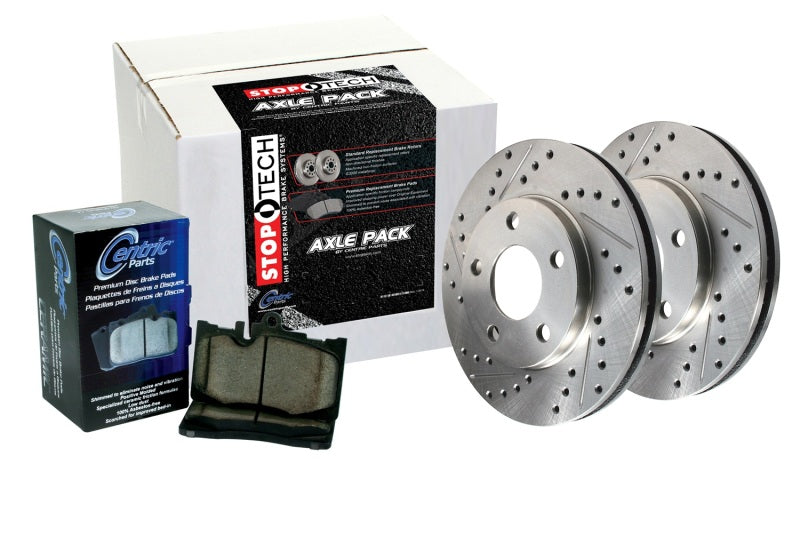 Sport Axle Pack, Drilled & Slotted, Front & Rear
