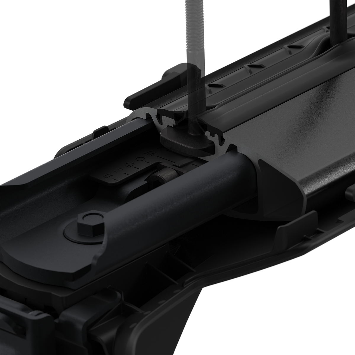 Thule WingBar Edge adjustable mounting mechanism installation detail