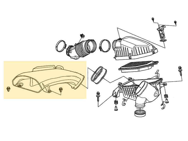 17243-RV0-A00 Diagram Honda Odyssey 11-17 Air Inlet Tube