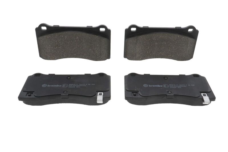 Brembo P09028 front pads with anti-squeal shims