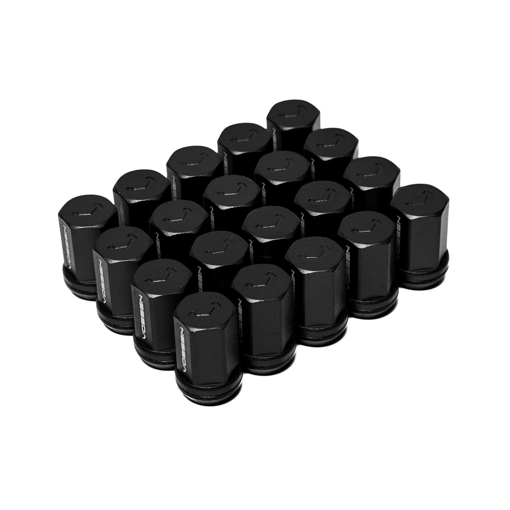 Vossen 35mm Lug Nut - 14x1.5 - 19mm Hex - Cone Seat - Black (Set of 20)