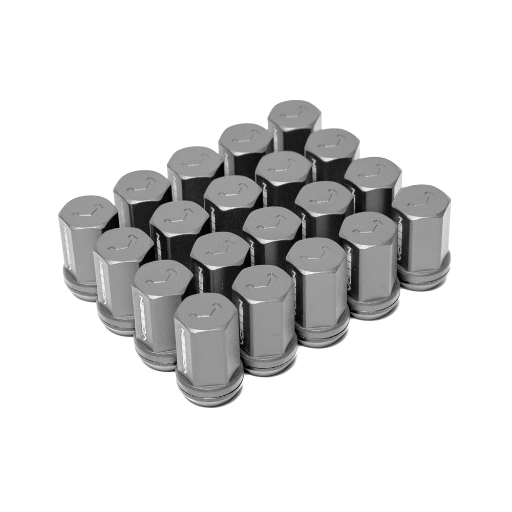 Vossen 35mm Lug Nut - 14x1.5 - 19mm Hex - Cone Seat - Silver (Set of 20)