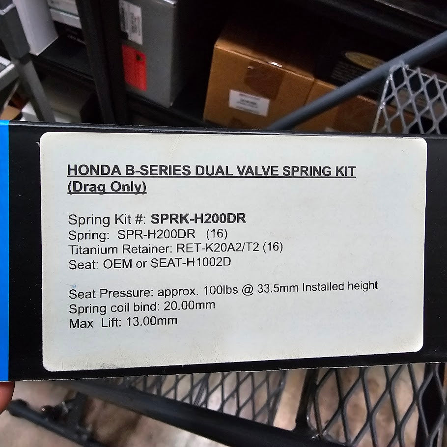 Supertech Honda B16/B18C Dual Valve Spring Kit (w/Titanium Retainers) SPRK-H200DR Clerance