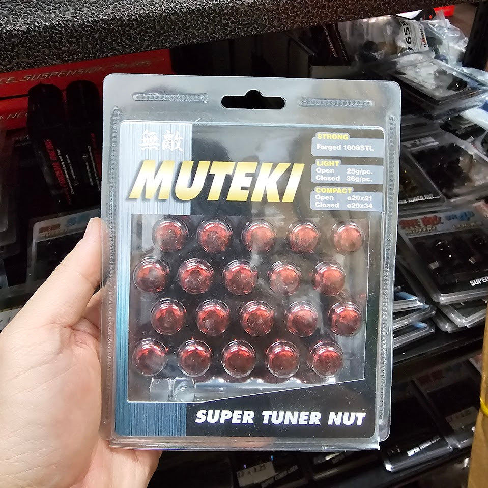 Wheel Mate Muteki Closed End Lug Nuts - Red 12x1.50