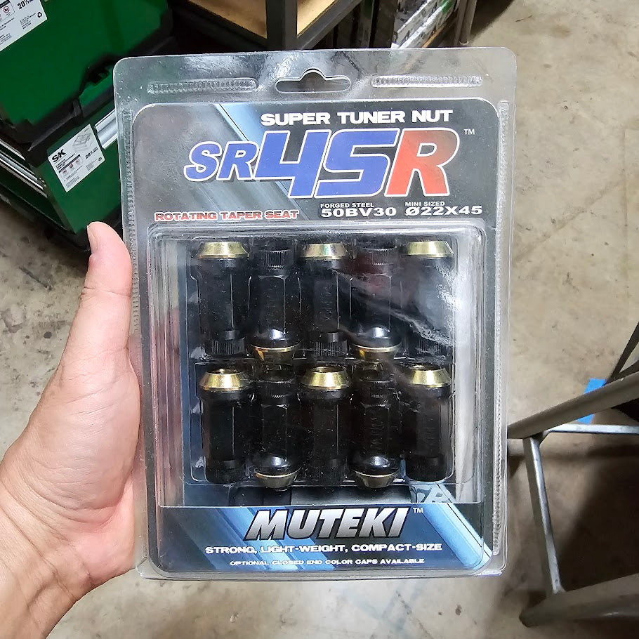 Wheel Mate Muteki SR45R Lug Nut Kit 12x1.25 - Black