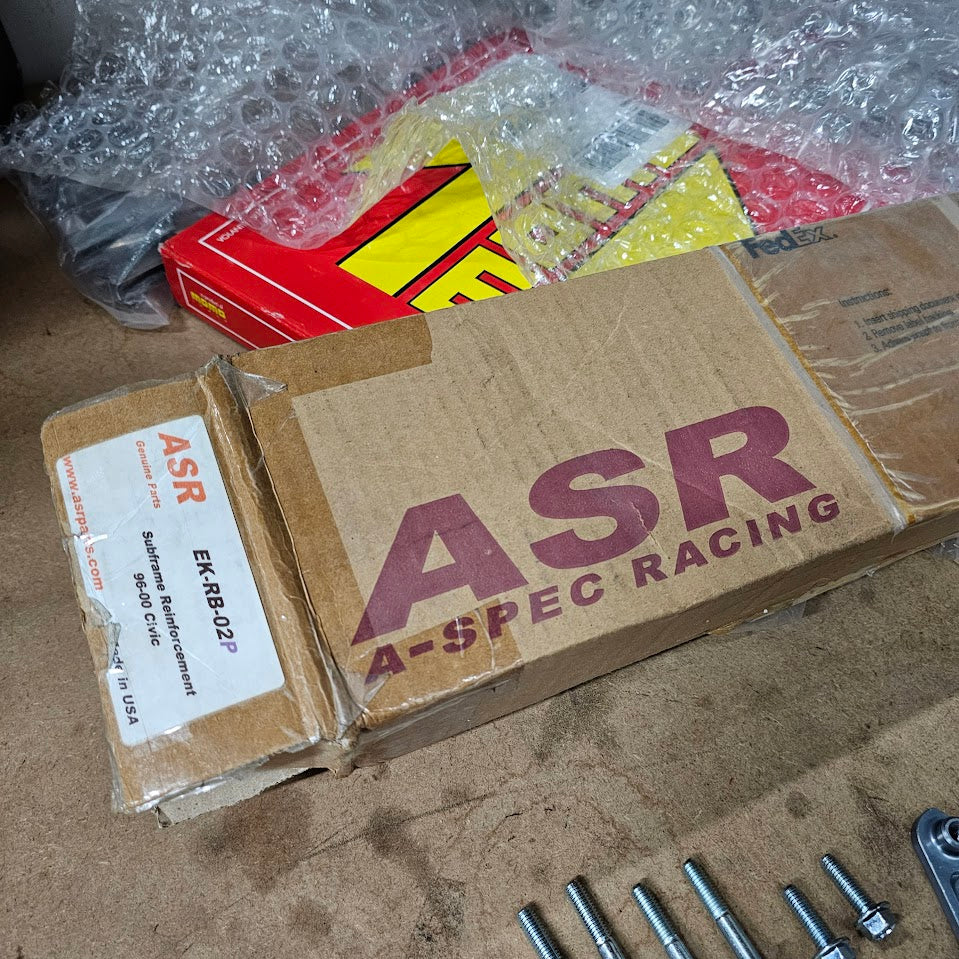 ASR 96-00 Civic EK Rear Subframe Brace Purple