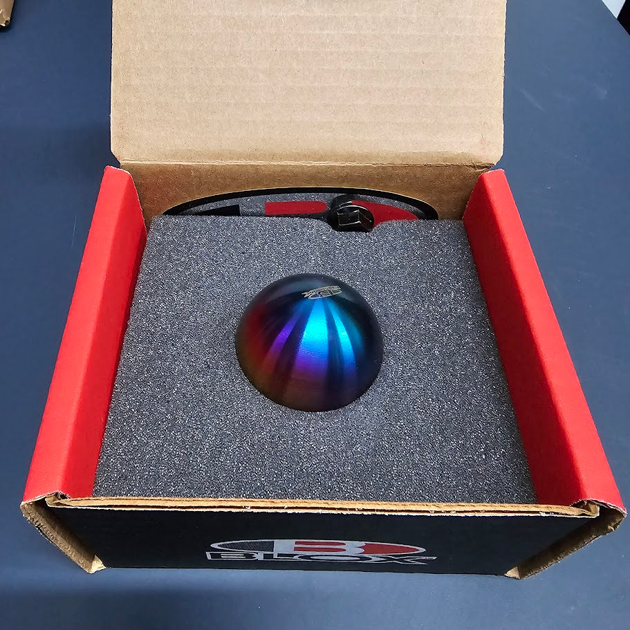 Blox 490 Spherical Shift Knob Neo Finish 10 x 1.25mm in box view