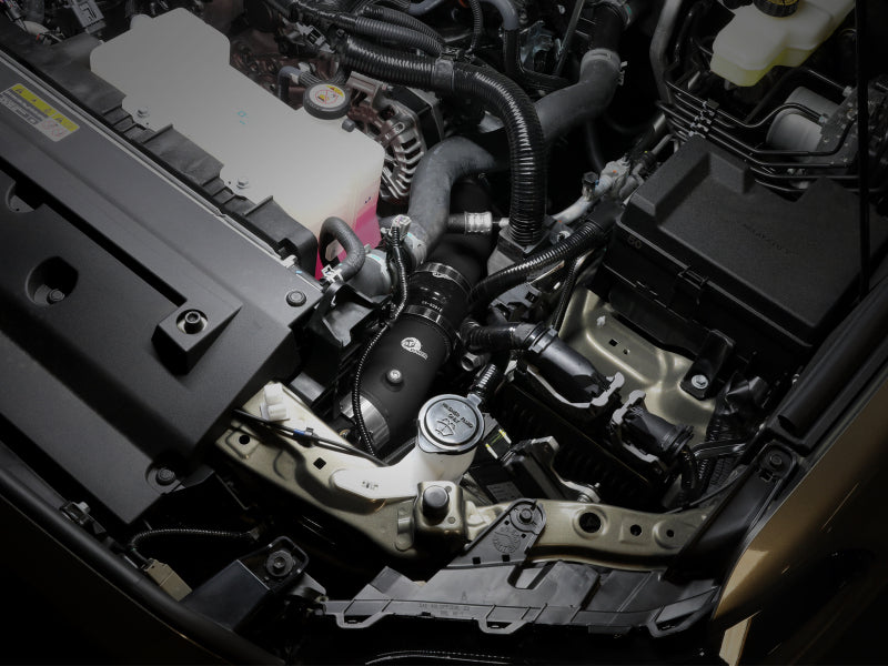 aFe 2024+ Toyota Tacoma BladeRunner 2.5in & 3in Aluminum Hot & Cold Charge Pipe Kit - Black