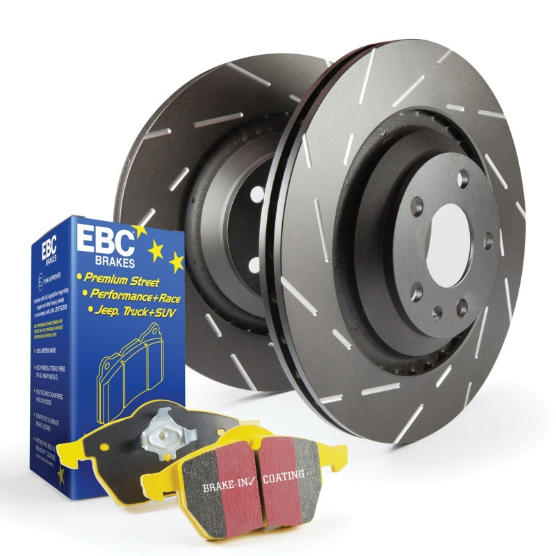 EBC S9 Kits Yellowstuff Rear Brake Pads and USR Slotted Rotors 01-03 Miata
