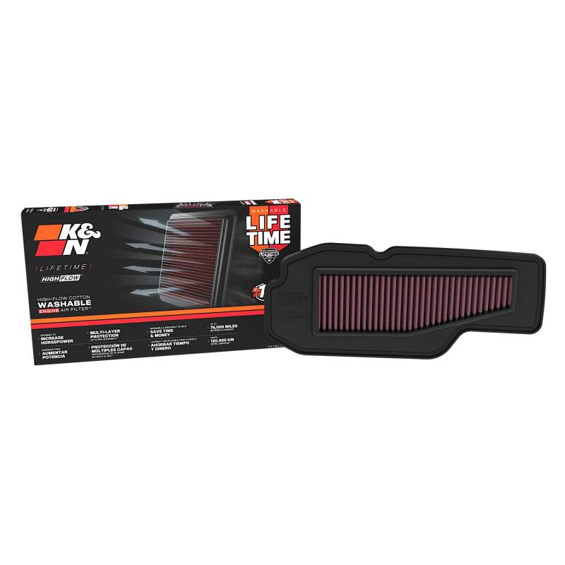 K&N HA-0120 washable air filter for 2020–2026 Honda CT125 Trail 125 with Product box