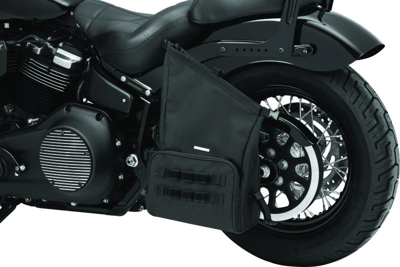 Kuryakyn 5170 black universal motorcycle swingarm luggage bag