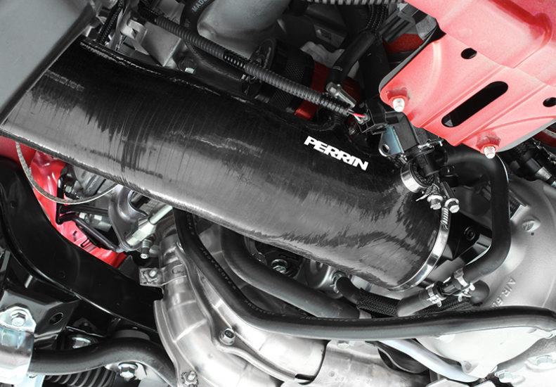 Perrin 2015+ Subaru WRX Black 3in Turbo Inlet Hose w/ Nozzle