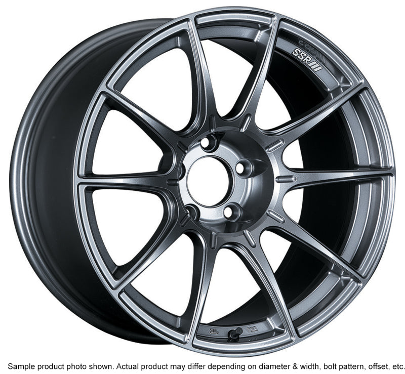 SSR GTX01 18x10.5 5x114.3 22mm Offset Dark Silver Wheel for G35, 350z, 370z