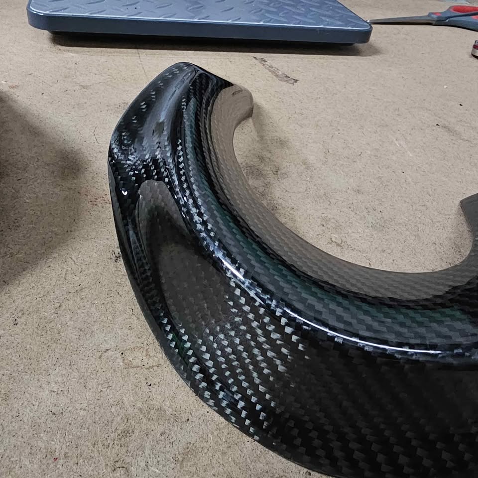 NRG G35 Coupe 03-06 Rear Carbon Fiber Bumper Exhaust Shields (Last 1 left)