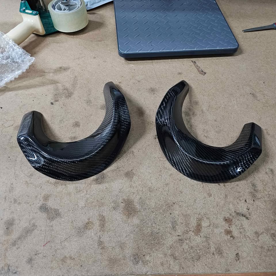 NRG G35 Coupe 03-06 Rear Carbon Fiber Bumper Exhaust Shields (Last 1 left)