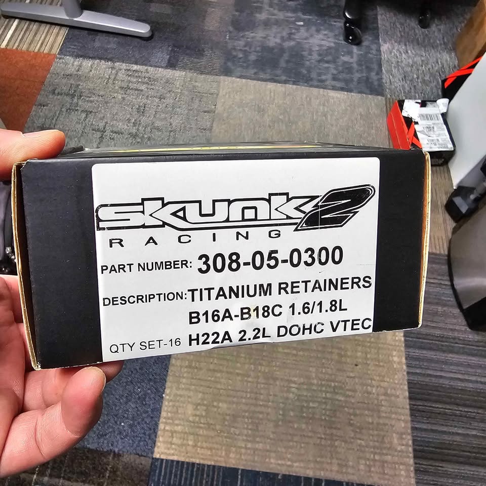 Skunk2 Pro Series Titanium Retainers Honda B16A/B17/B18C/H22A/F20B Clearance item