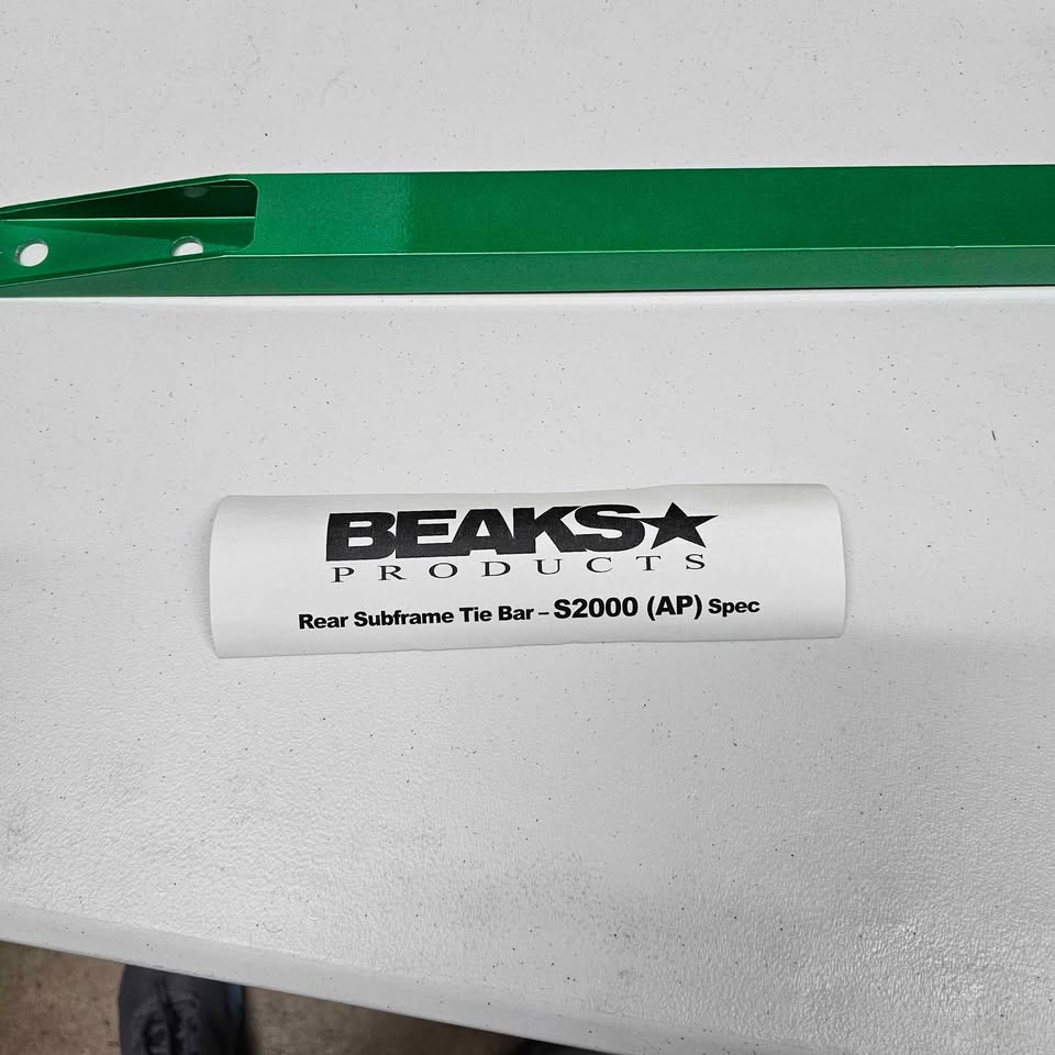 Beaks Rear Lower Tie Bar Green S2000 (only 1 available)