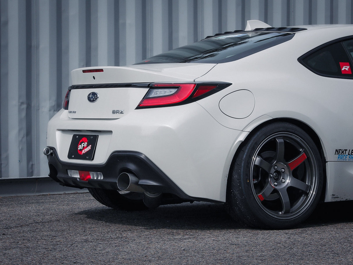 aFe 13-22 Toyota GR86 FR-S BRZ H4-2.0L/2.4L Takeda 3in 304 SS Cat-Back Exhaust System w/ Brushed Tip