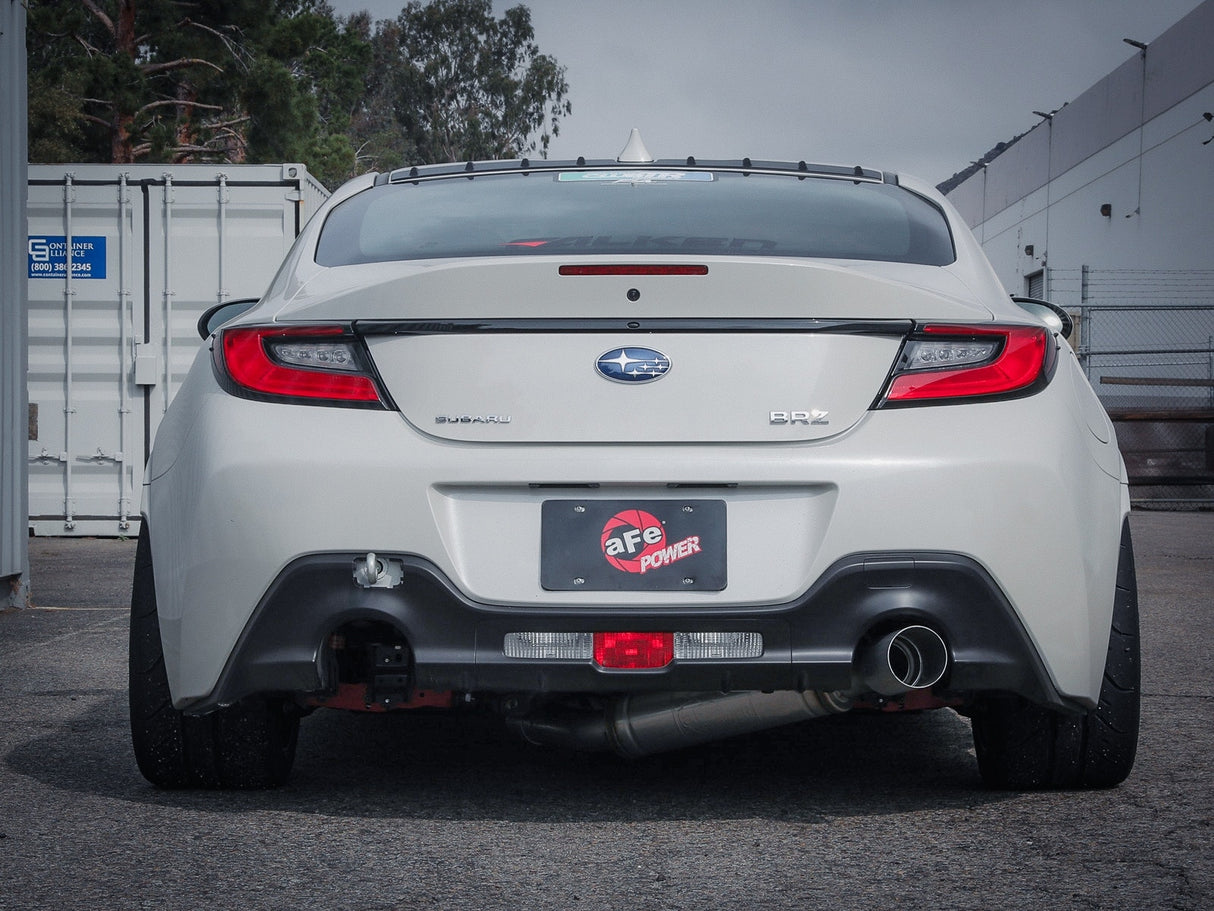 aFe 13-22 Toyota GR86 FR-S BRZ H4-2.0L/2.4L Takeda 3in 304 SS Cat-Back Exhaust System w/ Brushed Tip
