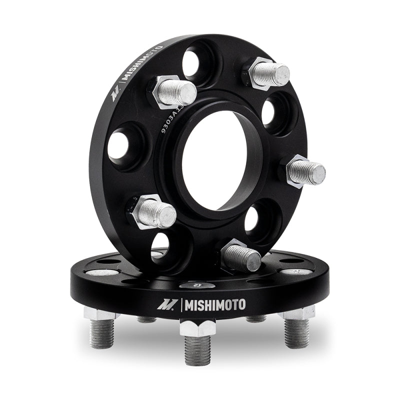 Mishimoto 15mm Wheel Spacers - 5x114.3 - 60.1 Bore - M12x1.5 Studs - Black