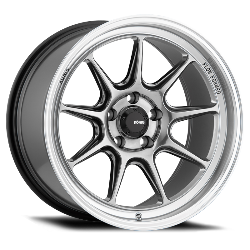 Konig Countergram 15x7.5 4x100 ET35 hyper chrome machined lip wheel