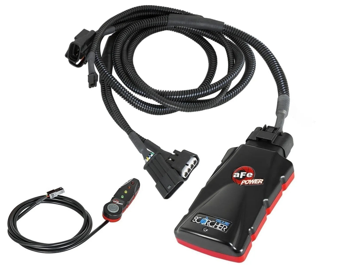 aFe SCORCHER BLUE Bluetooth power module for Toyota Tundra and Sequoia i-FORCE MAX hybrid with harness