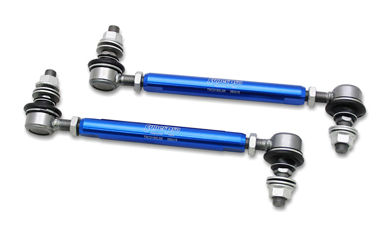 SuperPro 2013 Scion FR-S Base Front HD Adjustable End Link Set (12mm Studs 210mm-260mm Length) TRC12160