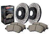 Front Brake Package - 260mm Drilled and Slotted Rotors with Street Brake Pads