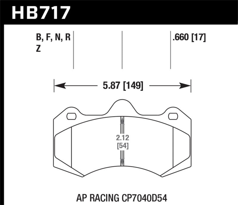 Hawk HPS 5.0 Brake Pads | HB717B.660