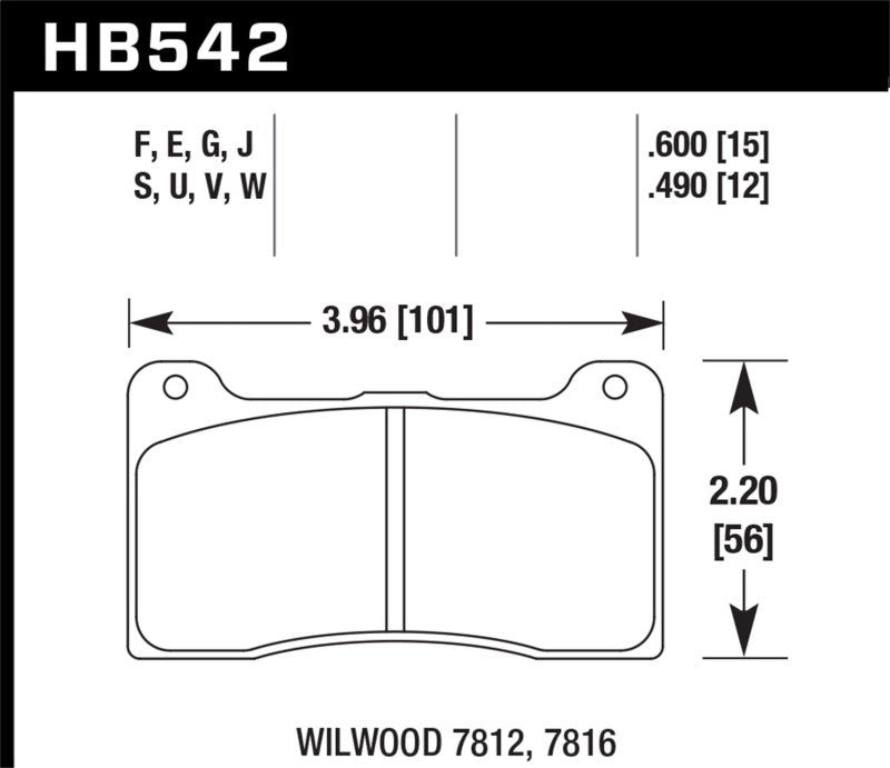 Hawk HPS Brake Pads | HB542F.490