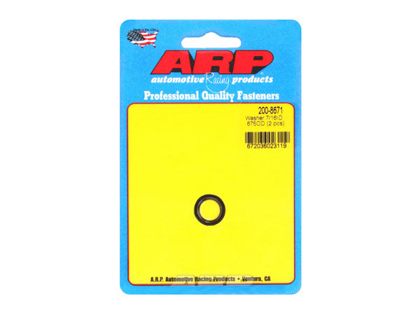 200-8501 | ARP 7/16" ID 5/8" OD Machined Chamfer Black Oxide Washer (Single)