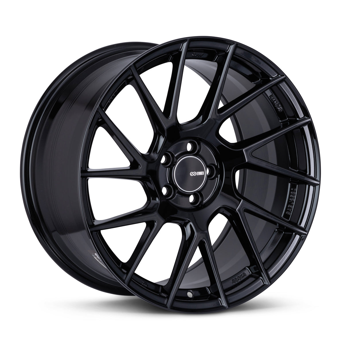 Enkei TM7 18x9.5 5x114.3 38mm Offset 72.6mm Bore Gloss Black Wheel