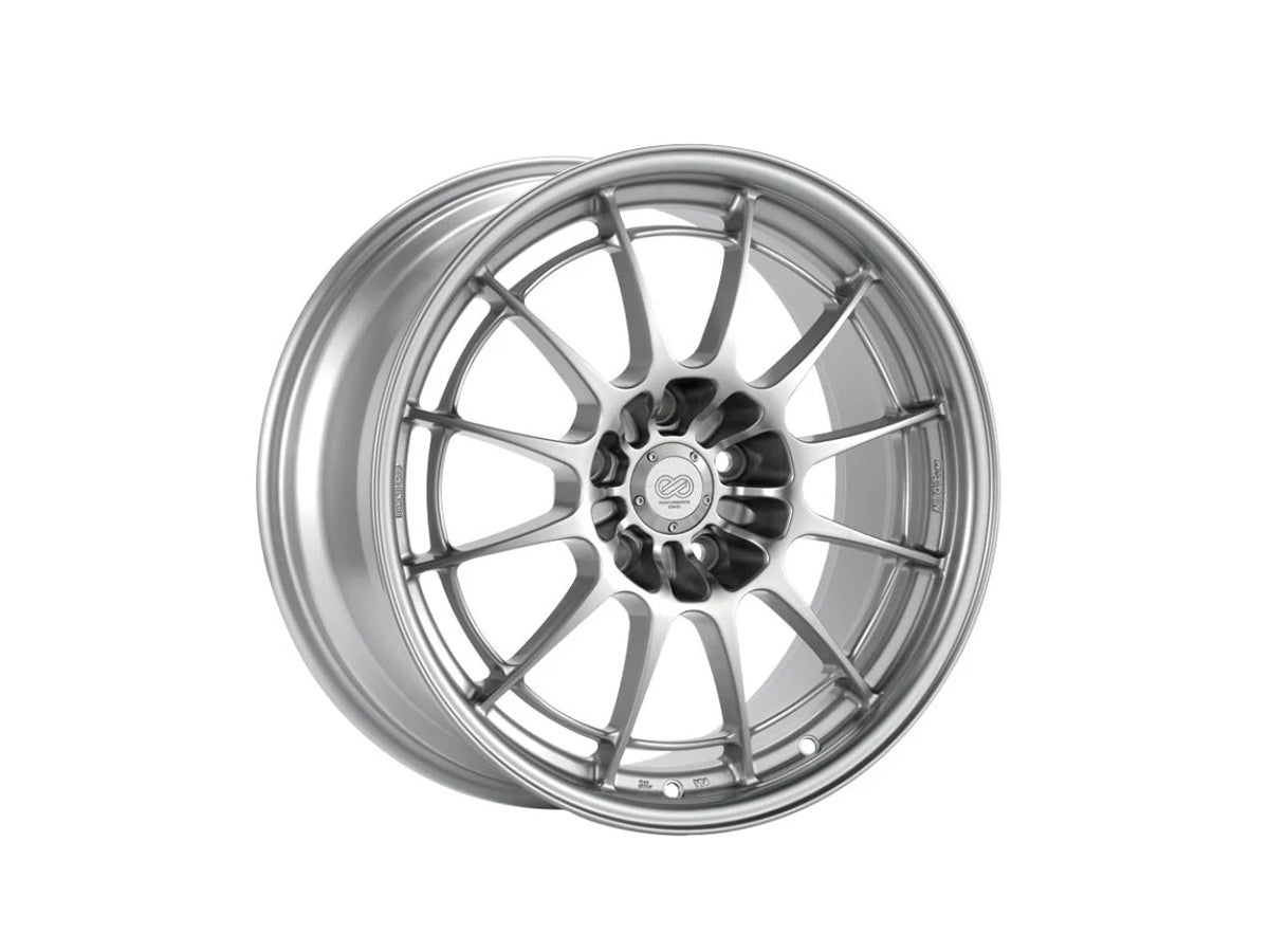 Enkei NT03+M 18x9.5 5x100 +40 F1 Silver multi-spoke performance wheel