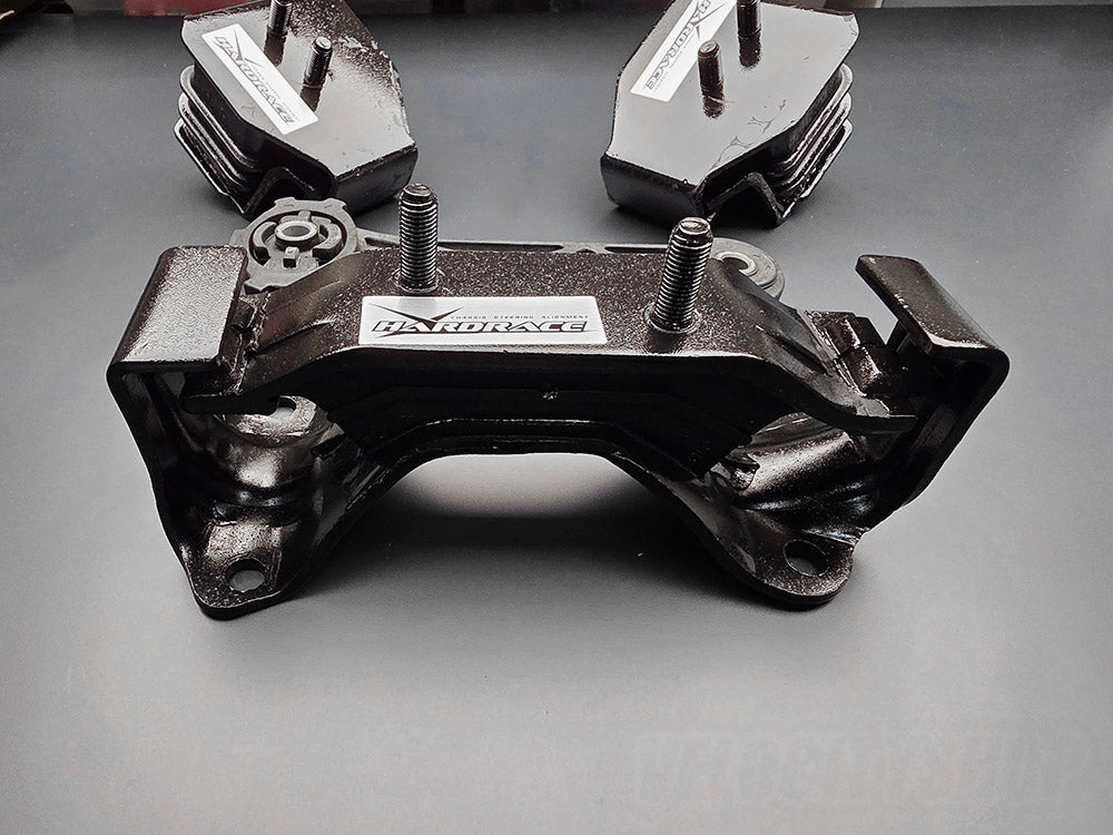 Hardrace 5838 engine mounts black finish steel bracket