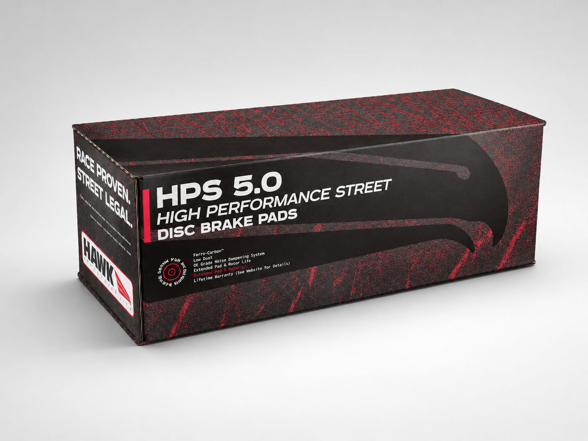 Hawk HPS 5.0 front brake pads for 2015-2023 Mustang