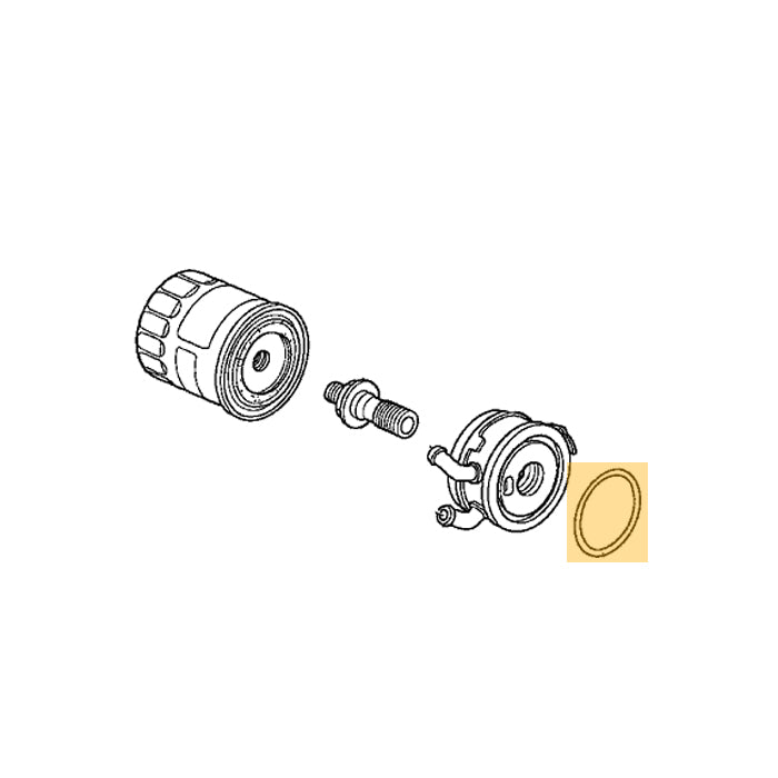 OEM Honda K20Z3 06-11 Civic Si oil cooler O-ring diagram