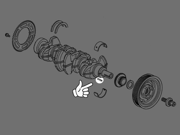 OEM K-Series Crankshaft Key Way