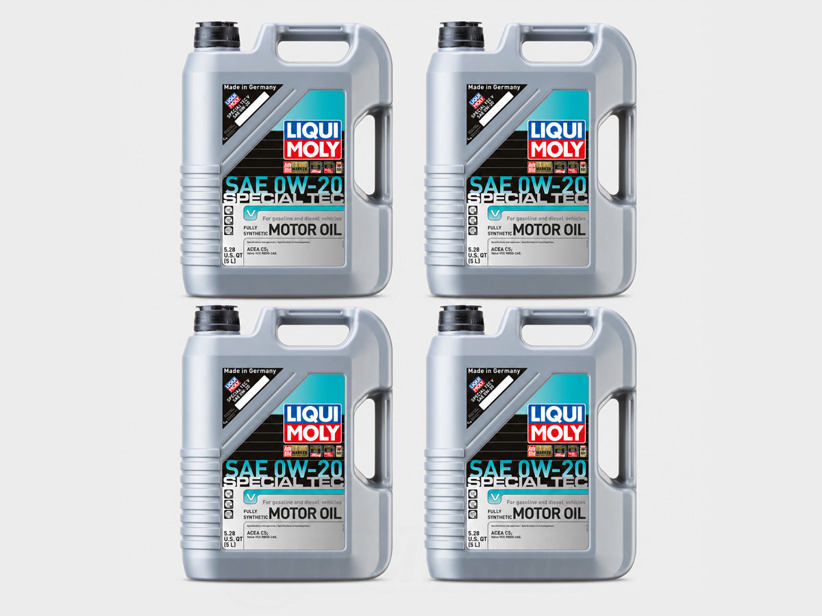 LIQUI MOLY 20200 Special Tec V SAE 0W-20 motor oil 5L (case of 4)