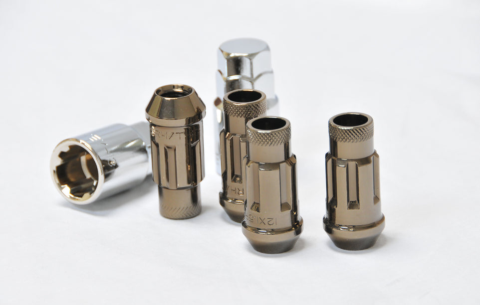 Wheel Mate Monster Locking Lug Nut Set of 4 - Titan Chrome 14x1.50