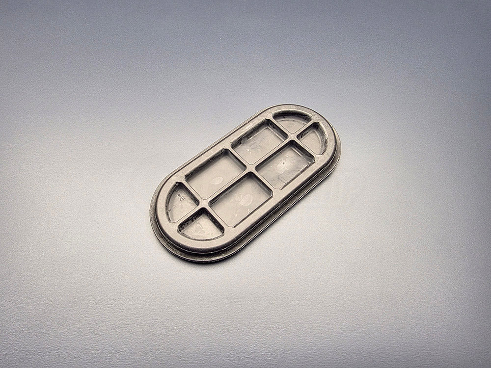OEM Honda Fire wall AC line hole plug Civic EG EK side angle view.