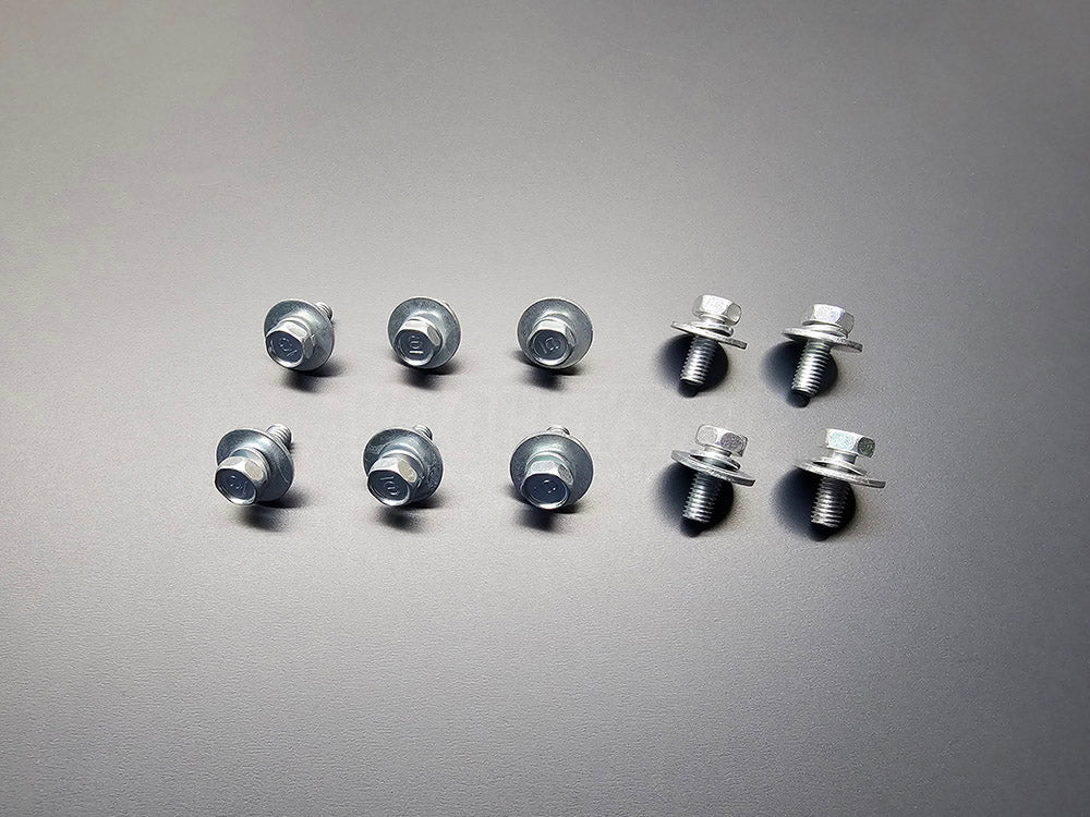 OEM honda fender 10mm mounting bolts and washers 10-pieces