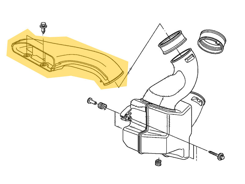 OEM Honda Pilot 09-15 Air Duct (to air box)