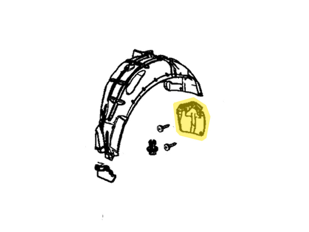 OEM 13-15 Acura Rear Fender Diagram