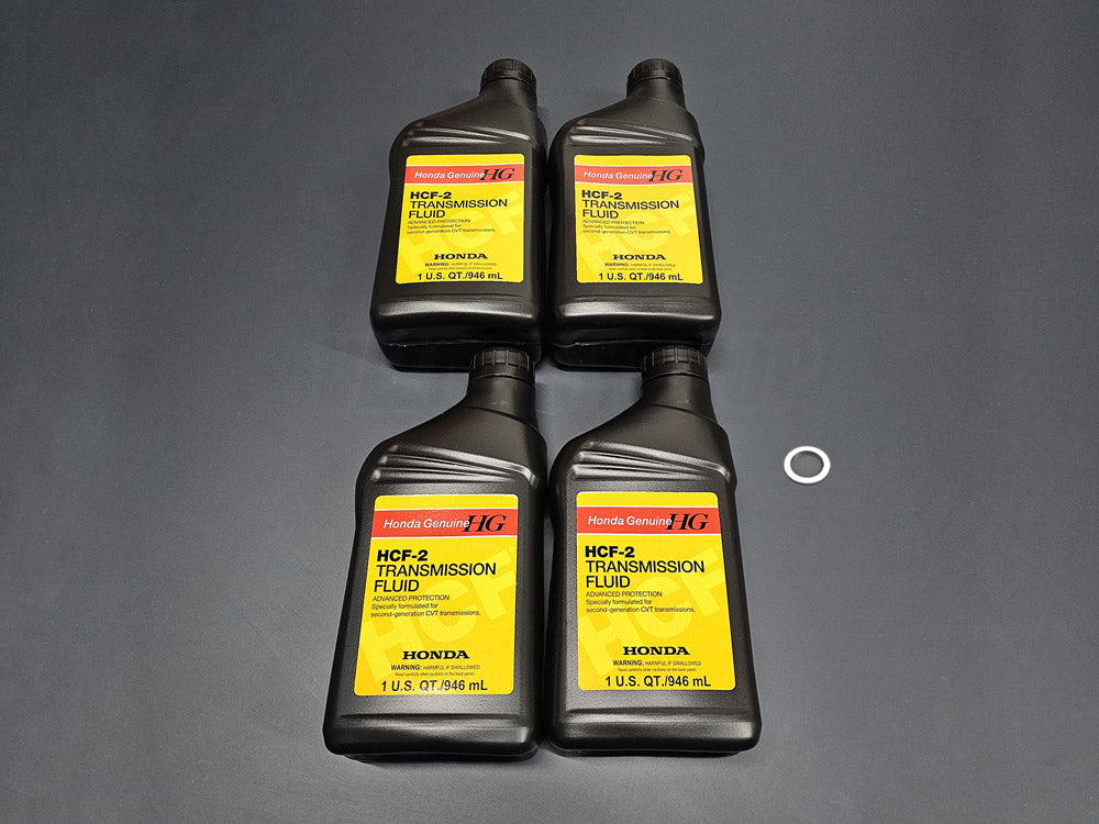 OEM Honda HCF-2 CVT Transmission Fluid 4-Quart Service Kit with Washer