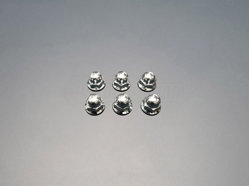 OEM Honda K-Series valve cover nuts 6-piece set Factory Chrome Finish