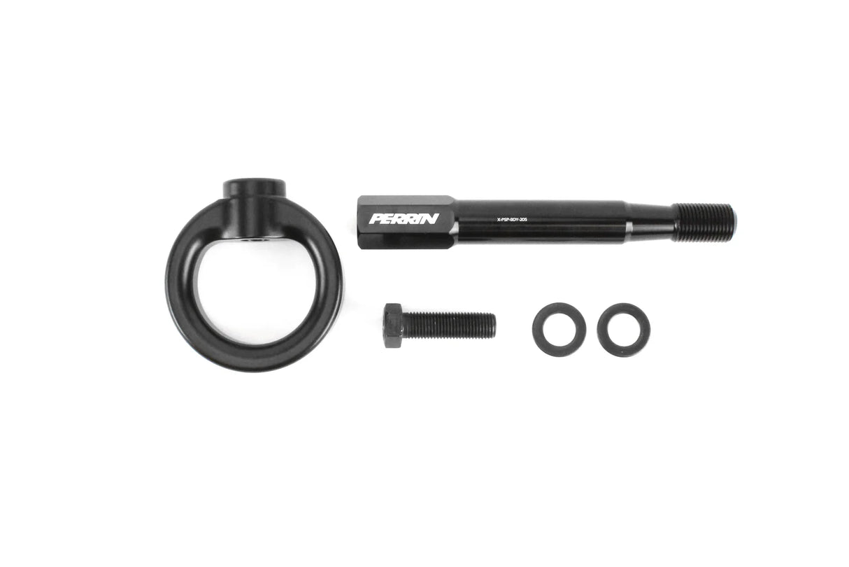 PERRIN black Subaru Forester exterior tow hook accessory