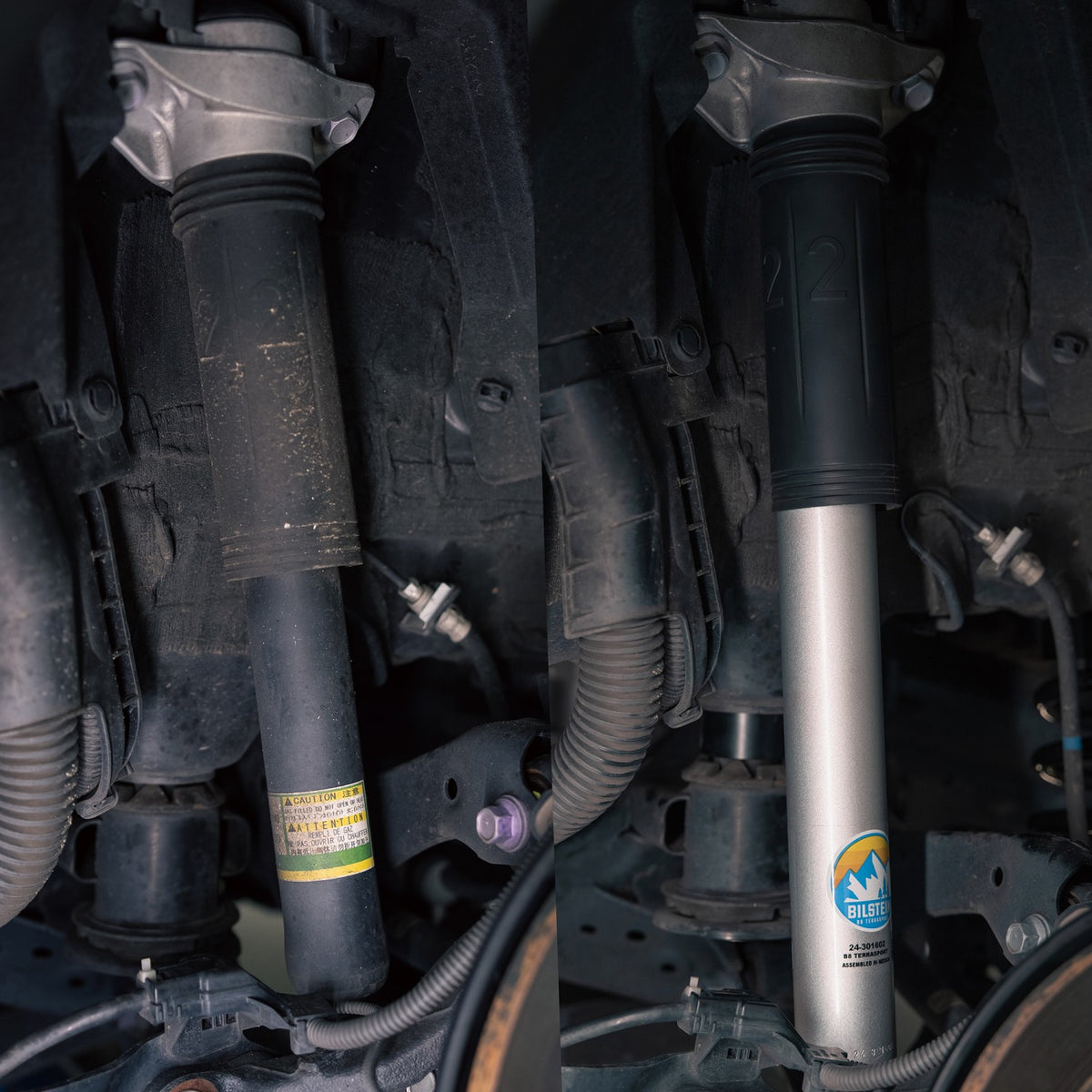 Bilstein TerraSport rear monotube shocks for lifted RAV4