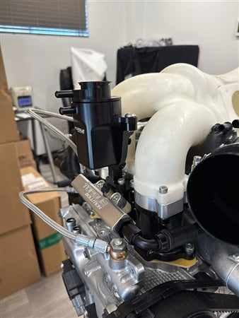 Torque Solution Coolant Expansion Tank Pedestal - Black 02-06 WRX | 05-07 Sti