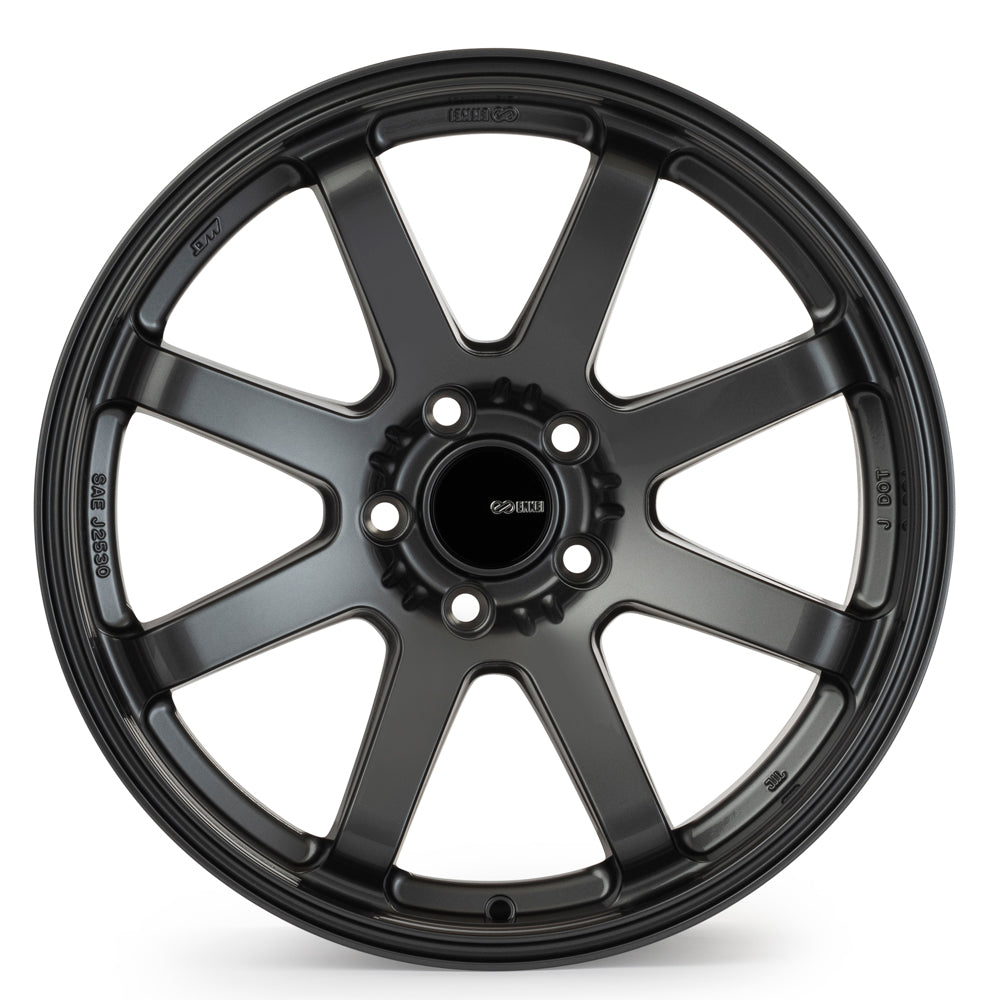 Enkei Vanquish 18x8 / 5x112 BP / 45mm Offset / 72.6mm Bore - Gloss Gunmetal Wheel